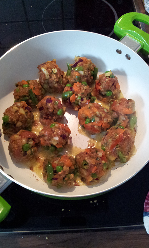 Hackfleisch-Gemüse-Bällchen - Partyrezepte