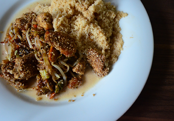 Sesam-Hähnchen mit Couscous - Partyrezepte