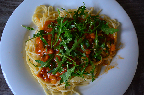 Spaghetti mit Garnelen - Partyrezepte