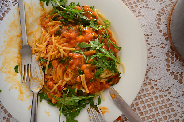 Spaghetti mit Garnelen - Partyrezepte
